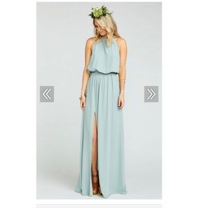 Seafoam green bridesmaid dress Not altered! unworn